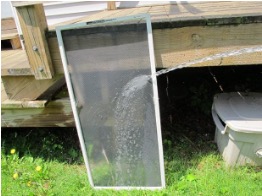 Remove and clean the window screens