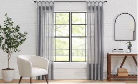 Remove the curtains and furniture
