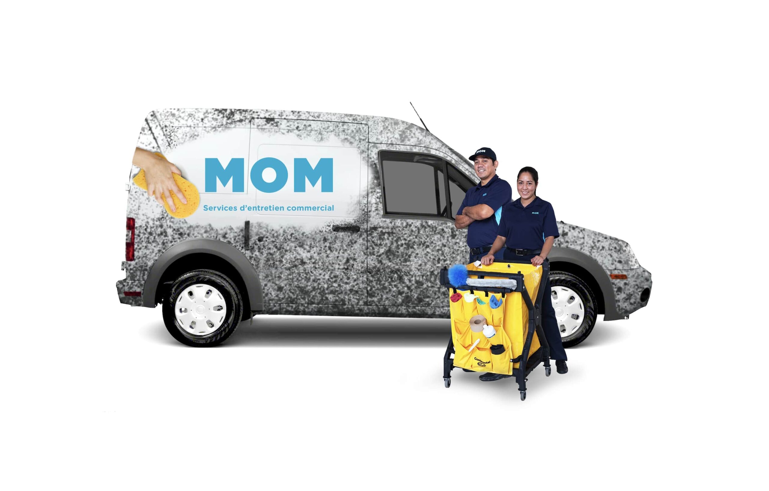 MOM Cleaning Services Truck